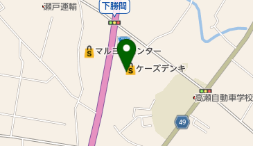 ケーズデンキ 高瀬店の地図画像