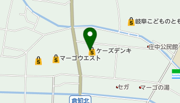 ケーズデンキ 関店の地図画像