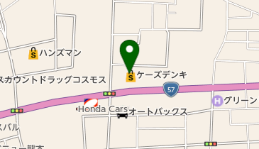 ケーズデンキ 菊陽店の地図画像