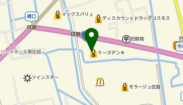 ケーズデンキ モラージュ佐賀店の地図画像