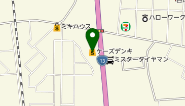 ケーズデンキ 新庄店の地図画像