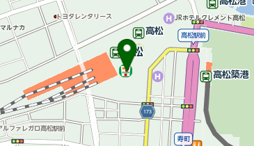 ロッテリア 高松駅店の地図画像