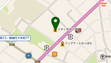 ロッテリア イオンタウン江別店の地図画像