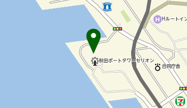 道の駅 あきた港の地図画像
