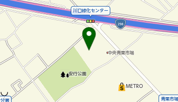 道の駅 川口・あんぎょうの地図画像