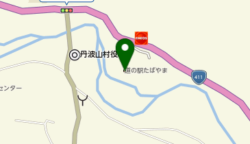 道の駅 たばやまの地図画像