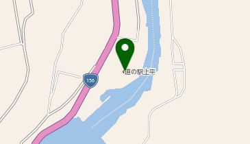 道の駅 上平の地図画像
