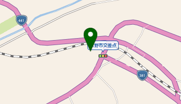 道の駅 広見森の三角ぼうしの地図画像