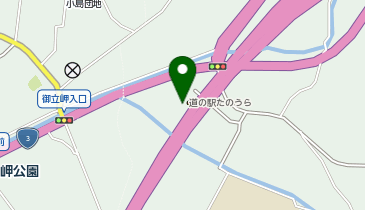 道の駅 たのうらの地図画像