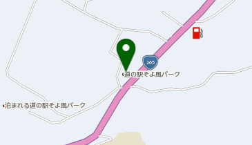 道の駅 そよ風パークの地図画像
