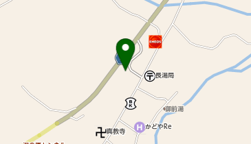 道の駅 ながゆ温泉の地図画像