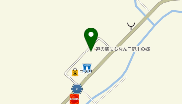 道の駅 にちなん日野川の郷の地図画像