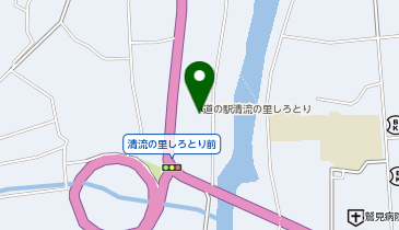 道の駅 清流の里しろとりの地図画像