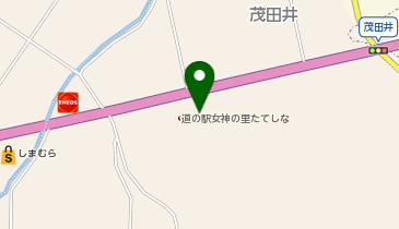 道の駅 女神の里 たてしなの地図画像