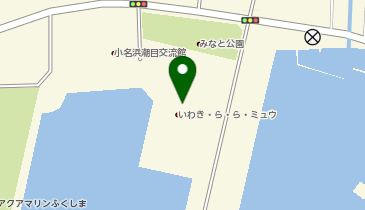 道の駅 いわき・ら・ら・ミュウの地図画像