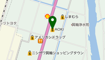 AOKI(アオキ) 箕輪店の地図画像