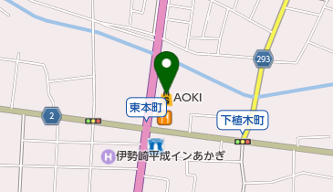 AOKI(アオキ) 伊勢崎店の地図画像