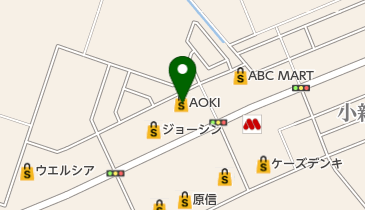 AOKI(アオキ) 新潟亀貝店の地図画像