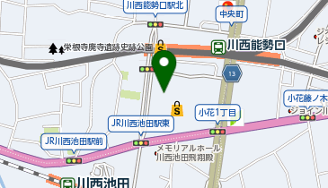 ORIHICA 川西阪急スクエア店の地図画像