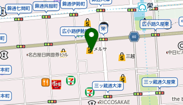 ORIHICA POPUP栄NOVA店の地図画像