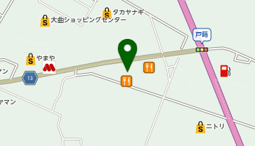 牛角 大曲店の地図画像