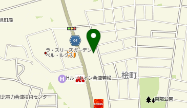 牛角 会津若松店の地図画像