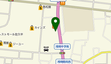 牛角 佐久平店の地図画像