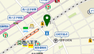 牛角 西八王子店の地図画像