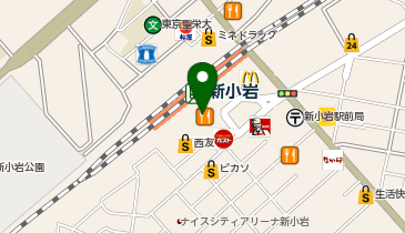温野菜 新小岩店の地図画像