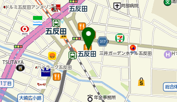 居酒屋 土間土間 五反田東口店の地図画像
