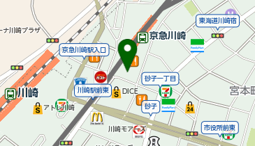 無添 くら寿司 京急川崎駅前店の地図画像