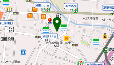 無添 くら寿司 蒲田東店の地図画像