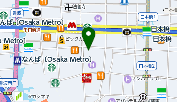 無添 くら寿司 メモリアル店 なんば千日前の地図画像