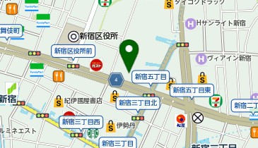 無添 くら寿司 無添蔵新宿店の地図画像