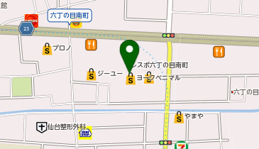 ヨークベニマル仙台六丁の目店の地図画像