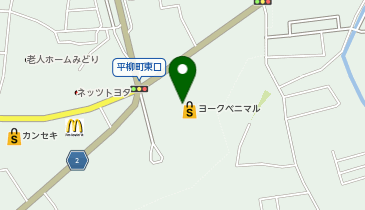 ヨークベニマル栃木平柳店の地図画像