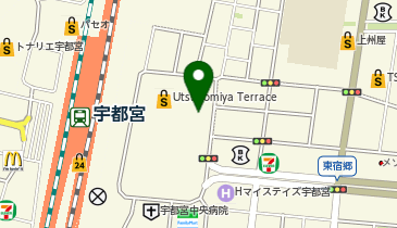 ヨークベニマル宇都宮テラス店の地図画像