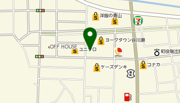 ヨークベニマル谷川瀬店の地図画像