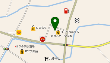 ヨークベニマルメガステージ矢吹店の地図画像