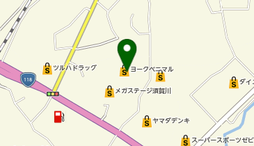 ヨークベニマルメガステージ須賀川南店の地図画像