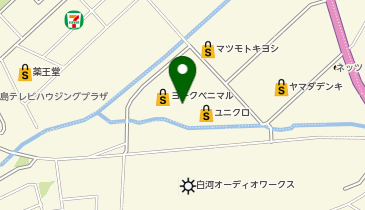 ヨークベニマルメガステージ白河店の地図画像