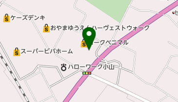 ヨークベニマル小山ゆうえんち店の地図画像