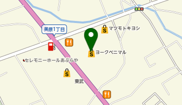 ヨークベニマル大田原店の地図画像
