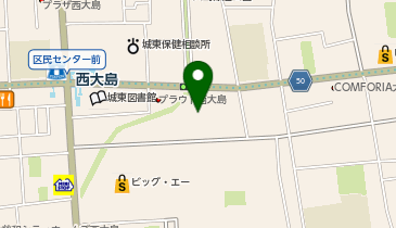 イオンフードスタイル西大島店の地図画像