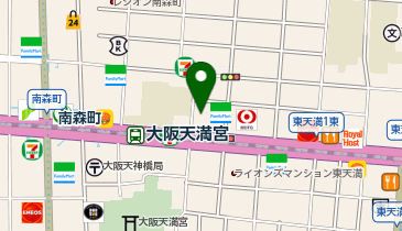 グルメシティ南森町店の地図画像