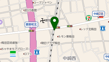 イオンフードスタイル中崎町店の地図画像