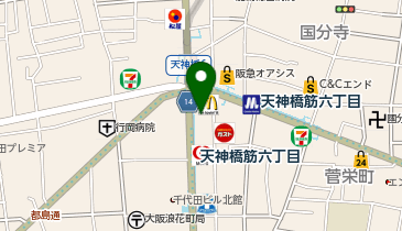 CoDeli天神橋筋六丁目駅前店の地図画像