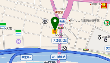 CoDeli堂島1丁目店の地図画像