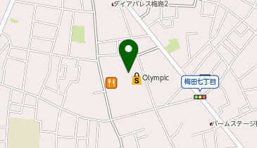 マックスバリュエクスプレス梅島店の地図画像