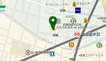 ピーコックストア自由が丘 デュ アオーネ店の地図画像